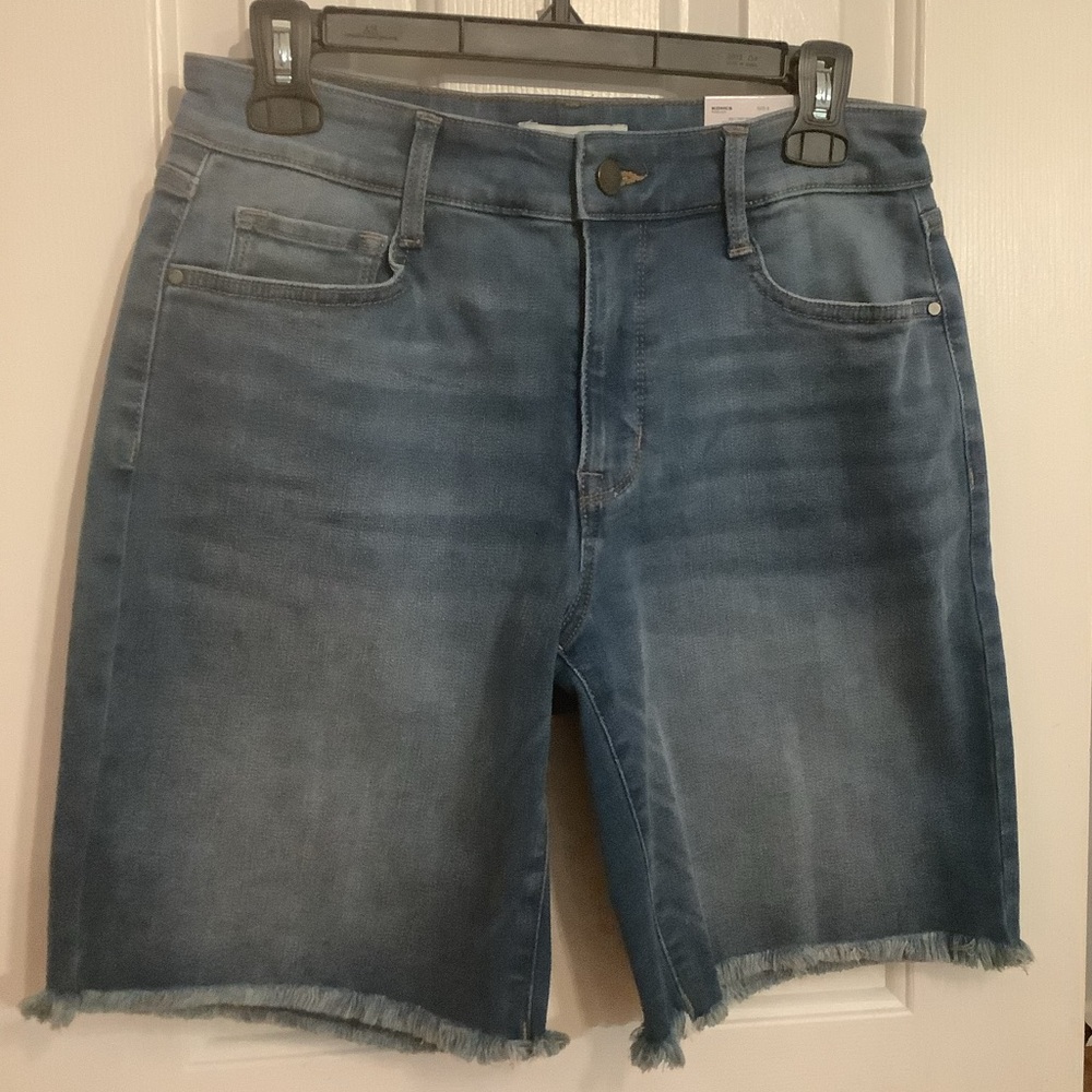 Nine West Bermuda Denim Shorts, Size 6, NWT